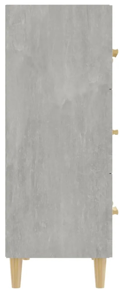 vidaXL Ντουλάπι Γκρι Σκυροδέματος 70 x 34 x 90εκ. Επεξεργασμένο Ξύλο