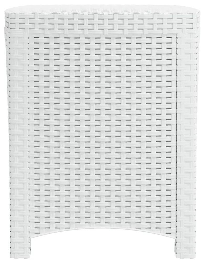 Μπαούλο Αποθήκευσης Κήπου Λευκό 39x39x46 εκ. Ρατάν Πολυπρ/νίου - Λευκό