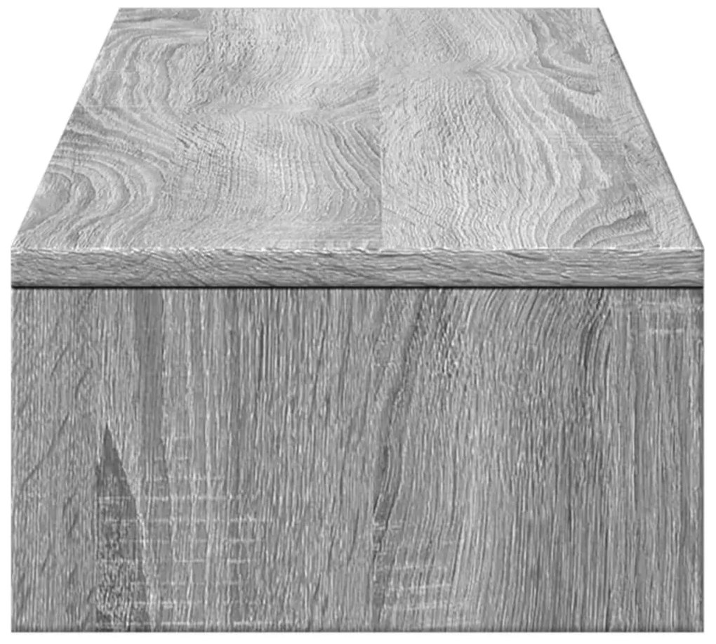 vidaXL Βάση Οθόνης με Συρτάρια Γκρι Sonoma 100x27x15 εκ. Επεξεργ. Ξύλο