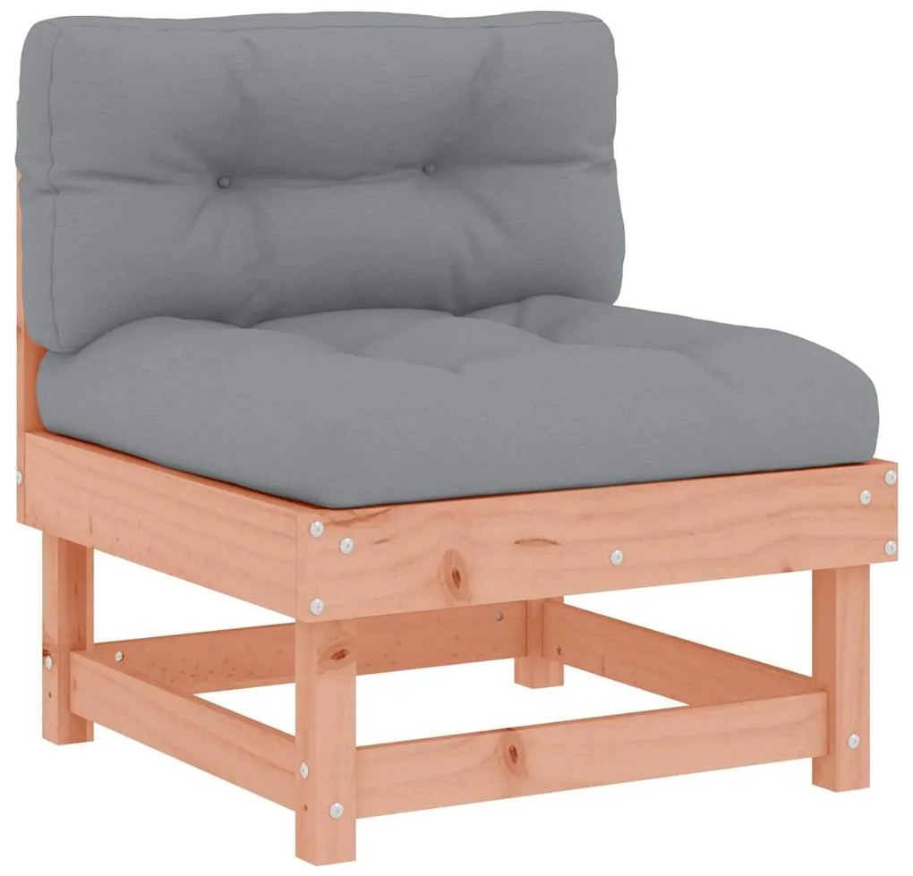 vidaXL Καναπέδες Μεσαίοι με Μαξιλάρια 2 τεμ. Μασίφ Ξύλο Ψευδοτσούγκας
