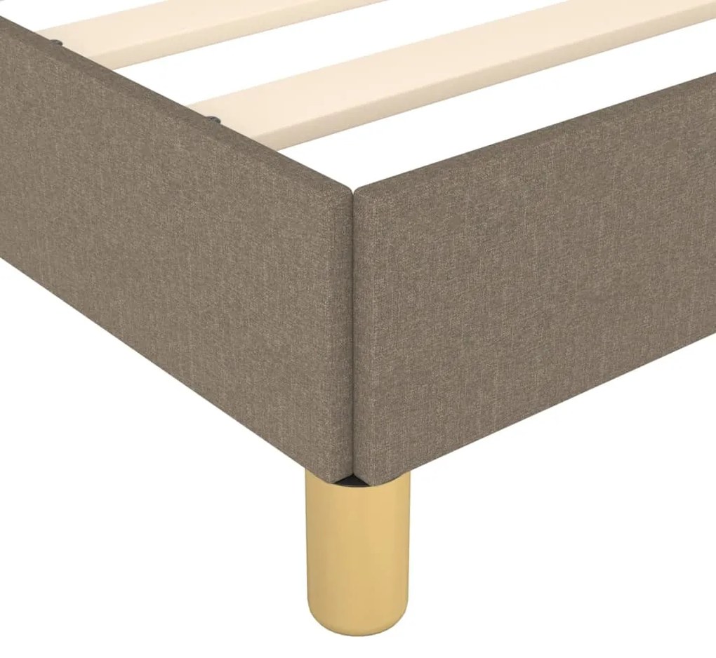 Σκελετός Κρεβατιού Χωρίς Στρώμα Taupe 140x190 εκ. Υφασμάτινο 347411