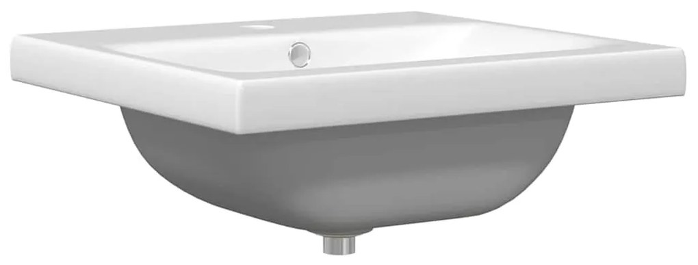 vidaXL Σετ Επίπλων Μπάνιου με συρτάρι 3 pcs Τεχνίτης δρυς και Λευκό