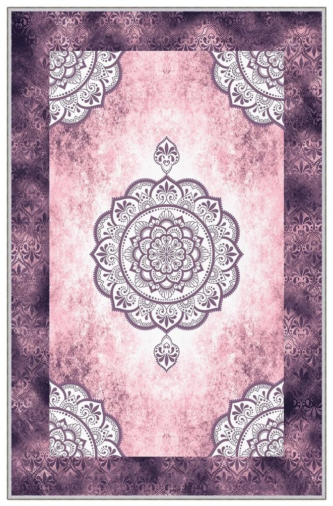 Χαλί Hmnt725 474HFT2850 Purple-Ecru Conceptum Hypnose 80X150cm