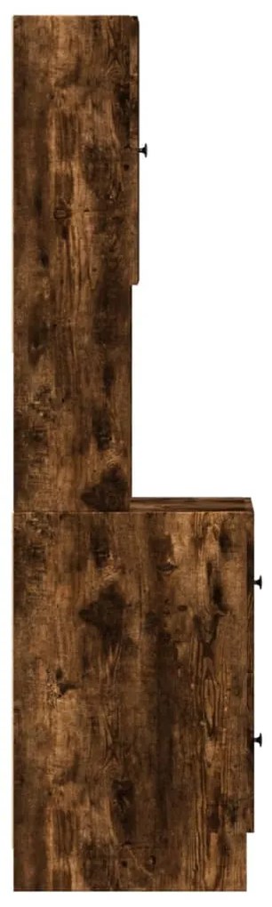 vidaXL Ντουλάπι Κουζίνας Καπνιστή Δρυς 35x50x180 εκ. Επεξεργ. Ξύλο