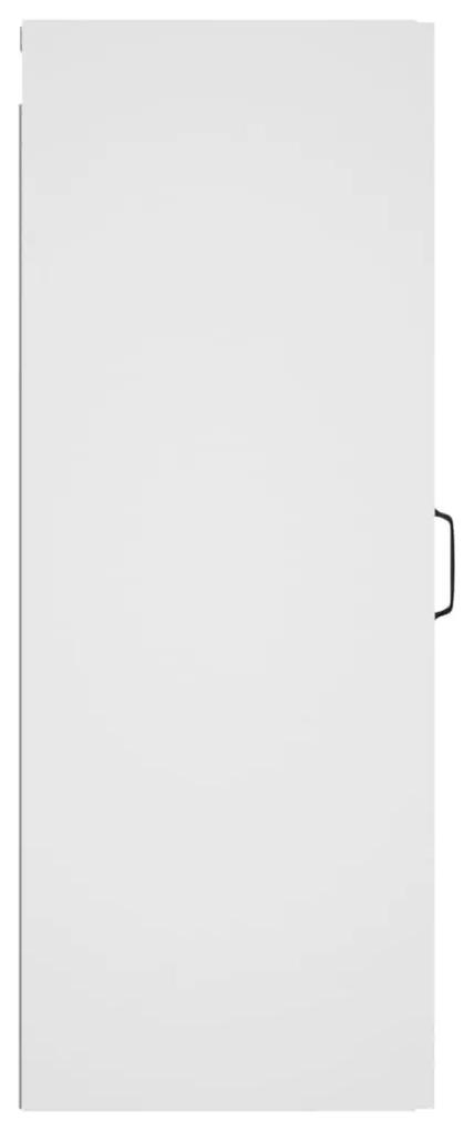 Ντουλάπι Τοίχου Κρεμαστό Λευκό 34,5x34x90 εκ Επεξεργασμένο Ξύλο - Λευκό