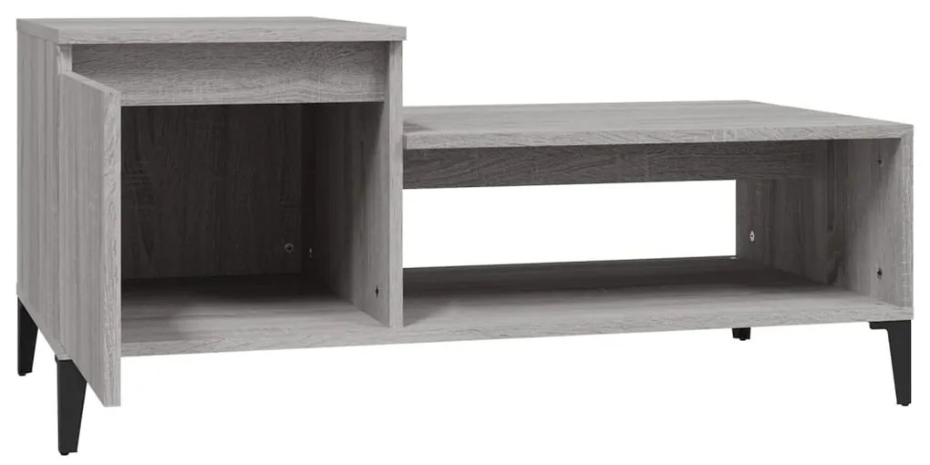 vidaXL Τραπεζάκι Σαλονιού Γκρι Sonoma 100x50x45 εκ. Επεξεργασμένο Ξύλο