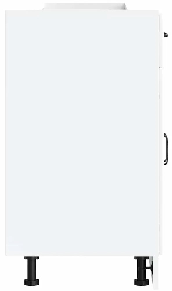 vidaXL ντουλάπι βάσης κουζίνας Kalmar Λευκό από Επεξεργασμένο Ξύλο