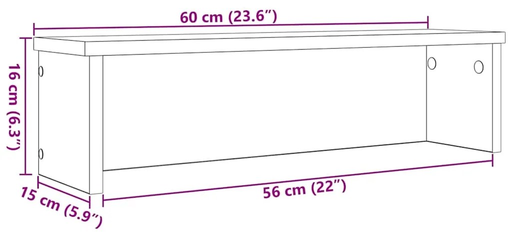 ΡΑΦΙ ΚΟΥΖΙΝΑΣ ΣΤΟΙΒΑΖΟΜΕΝΟ ΛΕΥΚΟ 60X15X16 ΕΚ. 860499