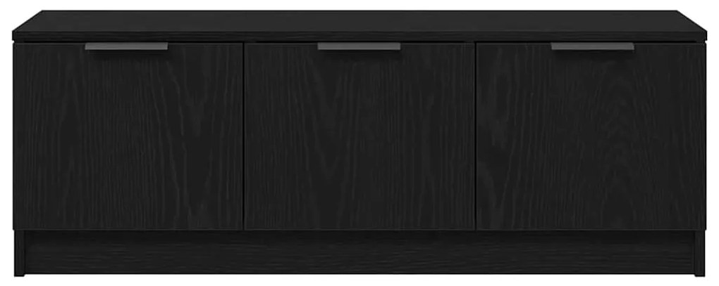 vidaXL Τηλεοπτική Μονάδα Μαύρη δρυς 102 x 35 x 36.5 εκ
