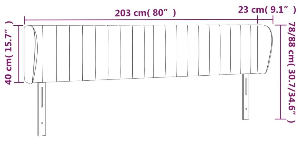 ΚΕΦΑΛΑΡΙ ΜΕ ΠΤΕΡΥΓΙΑ ΚΡΕΜ 203 X 23 X 78/88 ΕΚ. ΥΦΑΣΜΑΤΙΝΟ 3117409