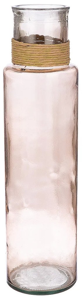Βάζο ArteLibre Δοχείο Καφέ/Διάφανο Γυαλί Φ15x55cm