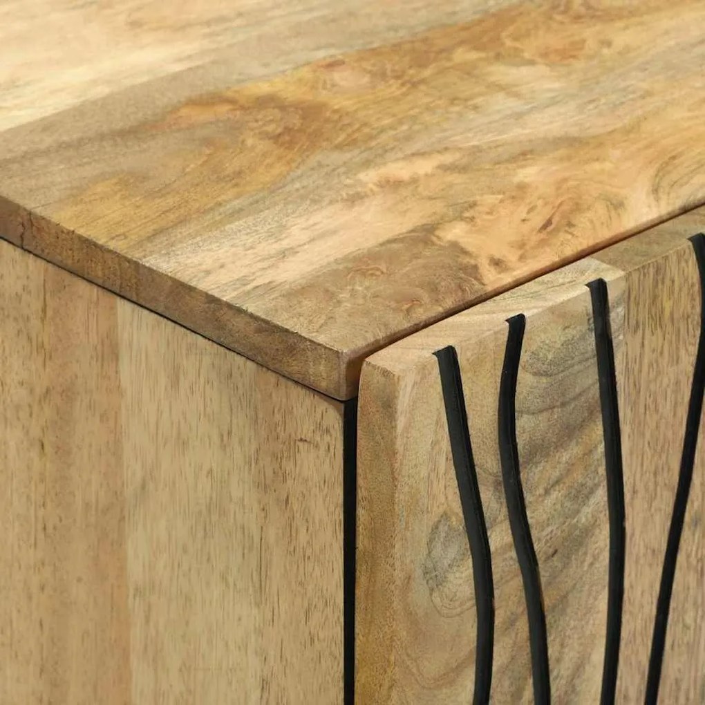 vidaXL Πλαϊνό Γραφείο Καφέ 60 x 33 x 75 cm Μασίφ ξύλο μάνγκο