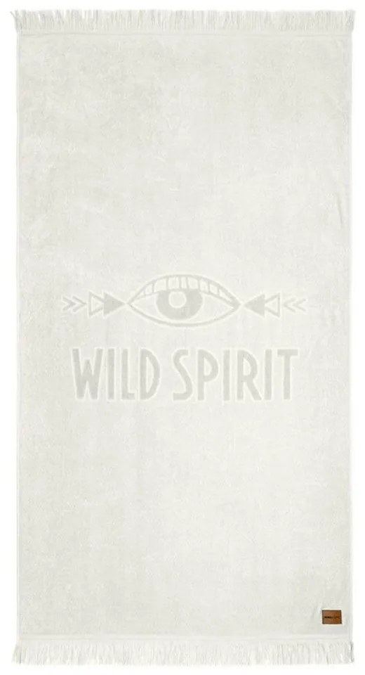 Πετσέτα Θαλάσσης Wild Spirit Jacquard Ecru Nima Θαλάσσης 90x160cm 100% Βαμβάκι