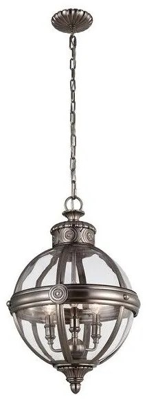 Κρεμαστό Φωτιστικό Οροφής 3xE14  Φ37cm  Adams Elstead Lighting-FE-ADAMS-3P-BB-Ορείχαλκος FE-ADAMS-3P-BB