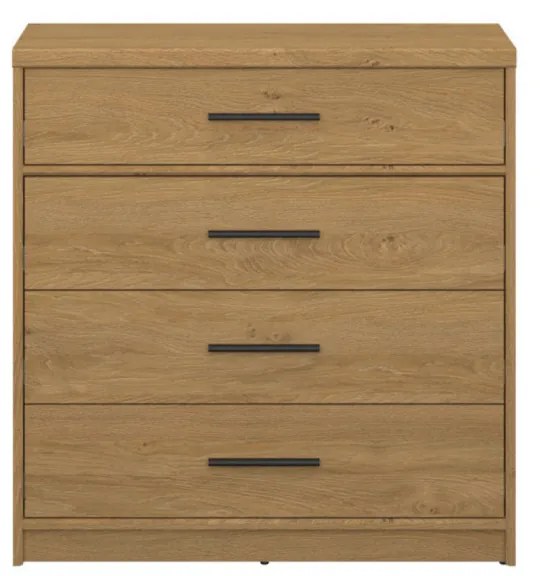 Συρταριέρα Pavi Βελανιδιά 84.3x33.8x87.2cm - TO-PAVI4S