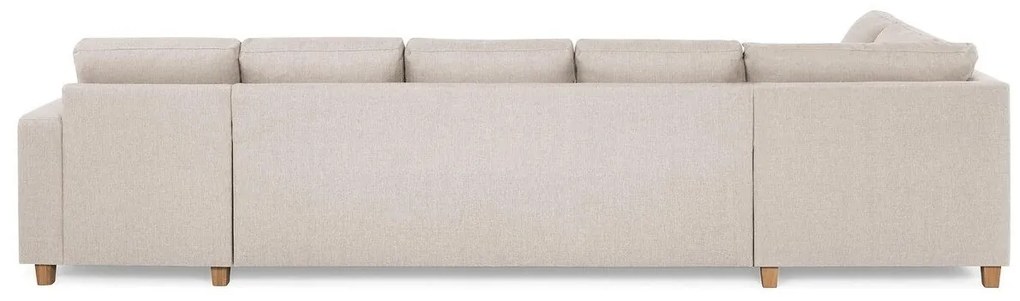 Γωνιακός Καναπές Scandinavian Choice C161, Ανοιχτό καφέ, 344x199x80cm