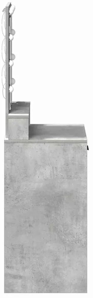 vidaXL Τραπέζι περιποίησης Γκρι 50 x 41 x 140 εκ. Επεξεργασμένο ξύλο