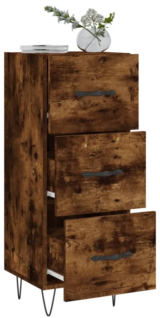 vidaXL Ντουλάπι Καπνιστή Δρυς 34,5 x 34 x 90 εκ. Επεξεργασμένο Ξύλο