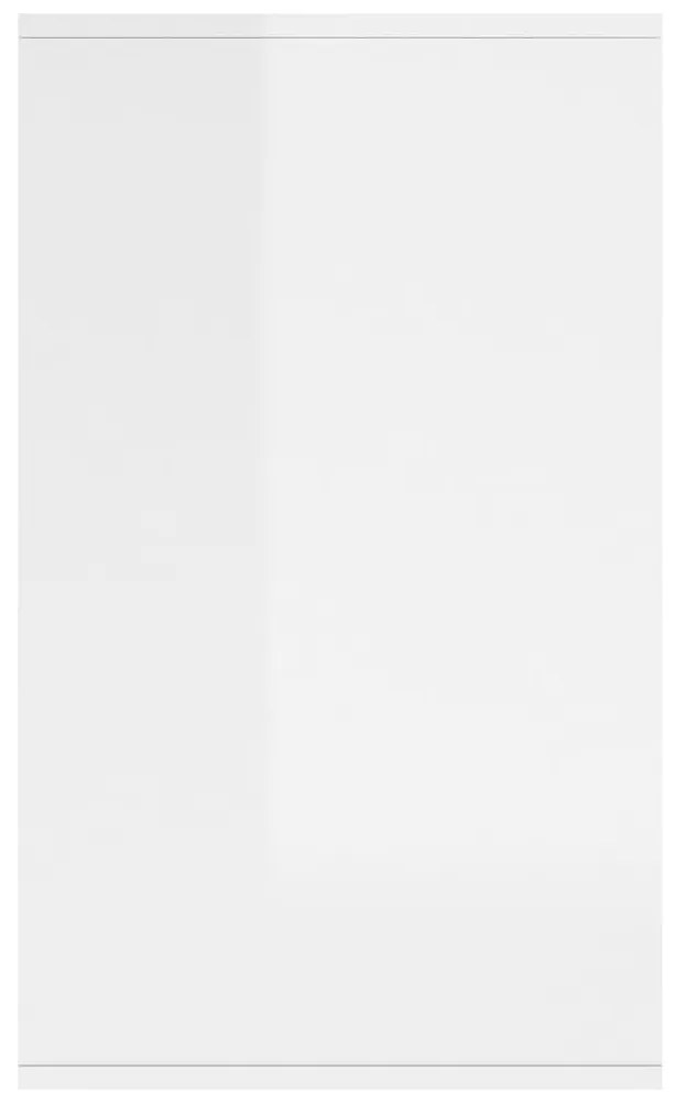 Μπουφές Γυαλιστερός Λευκός 135 x 41 x 75 εκ. από Μοριοσανίδα - Λευκό