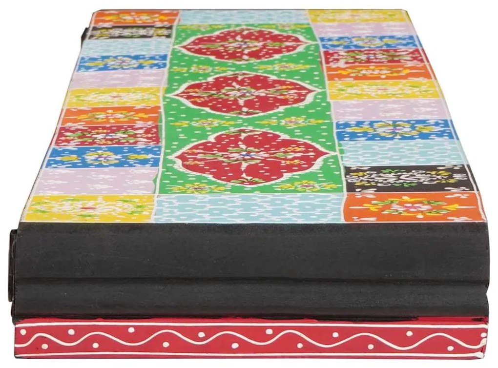vidaXL Ράφια τοίχου 2 pcs Πολύχρωμο 100 x 20 x 6 cm Μασίφ ξύλο μάνγκο