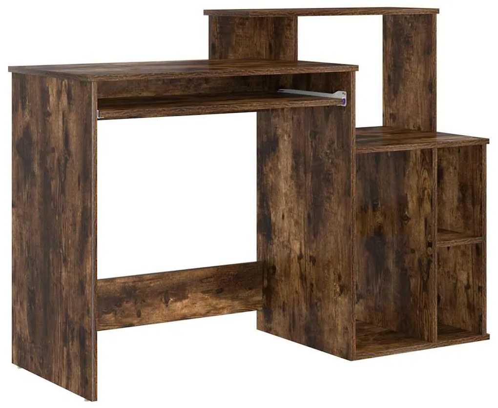 vidaXL Γραφείο Καπνιστό Δρύς 120,5 x 44 x 88,5 εκ Επεξεργασμένο ξύλο