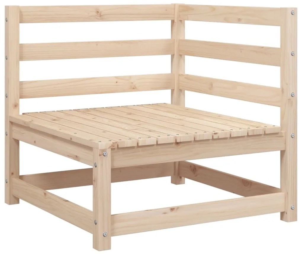 vidaXL Καναπές Κήπου Σετ 2 Τεμαχίων από Μασίφ Ξύλο Πεύκου