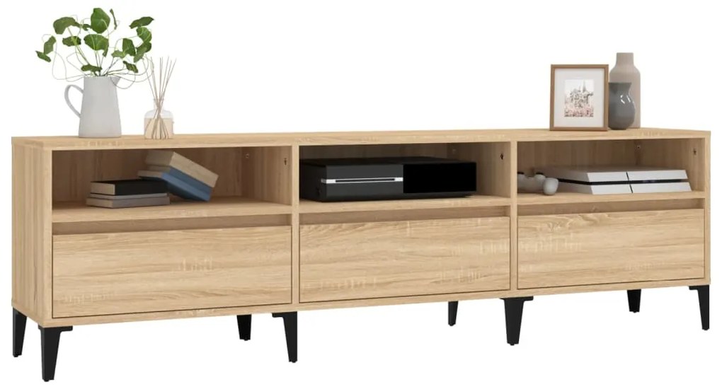 vidaXL Έπιπλο Τηλεόρασης Sonoma Δρυς 150x30x44,5 εκ. Επεξ. Ξύλο