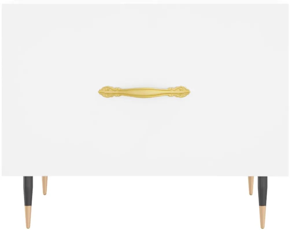 vidaXL Τραπεζάκι Σαλονιού Λευκό 50 x 50 x 40 εκ. από Επεξεργ. Ξύλο