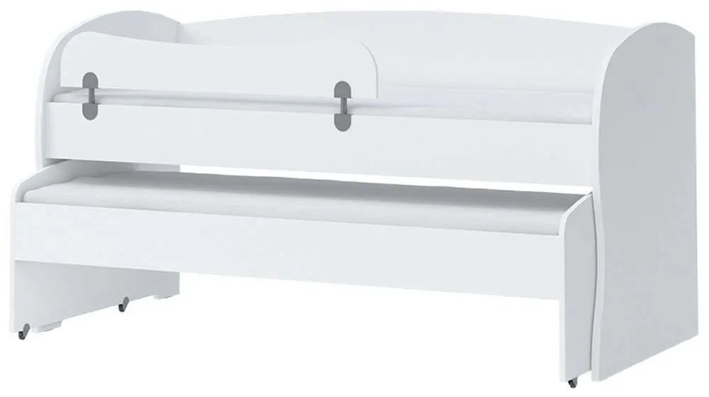 Κρεβάτι Παιδικό 2 Θέσεων Riddle Plus (Για Στρώματα 90x200/80x190cm) 161590959 98x205x102cm White Single