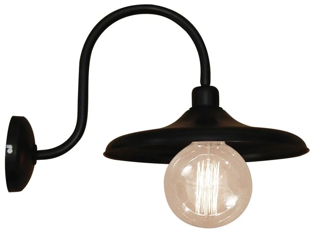 Φωτιστικό Τοίχου Adela HL-116S-1W 77-2882 40x45x26cm 1xE27 60W Black Homelighting