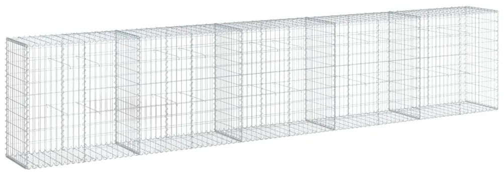 vidaXL Συρματοκιβώτιο με Κάλυμμα 500x50x100εκ. από Γαλβανισμένο Χάλυβα