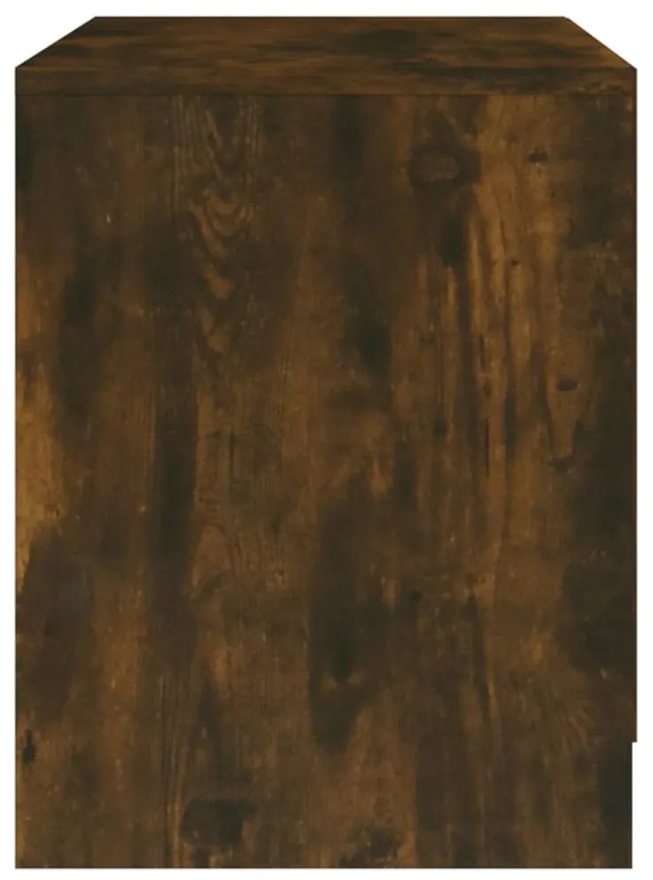 vidaXL Κομοδίνα 2 τεμ. Καπνιστή Δρυς 45x34,5x44,5 εκ. από Επεξ. Ξύλο