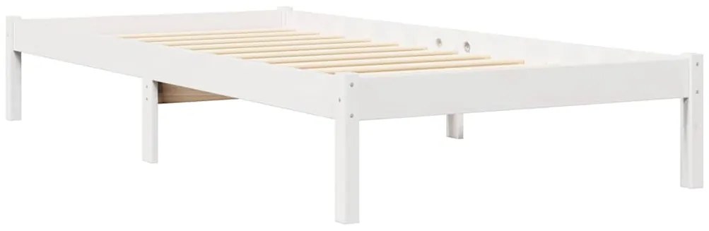 vidaXL Κρεβάτι Βιβλιοθήκη Χωρίς Στρώμα 90x200 εκ Μασίφ Ξύλο Πεύκου