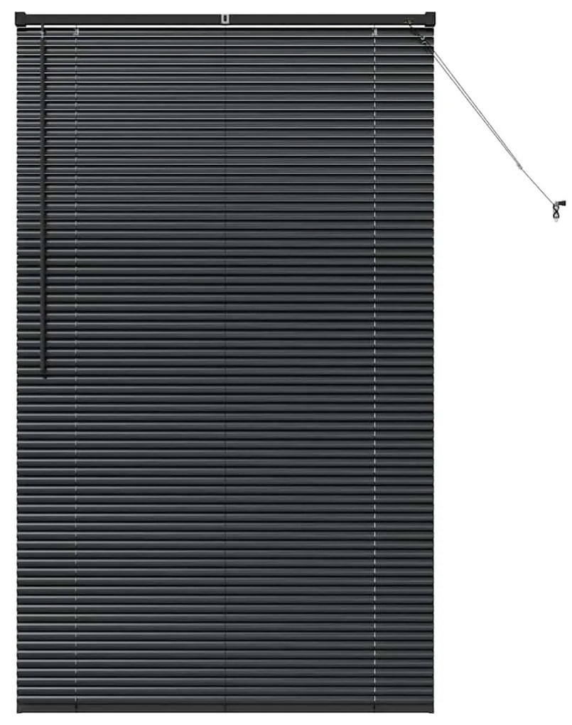 vidaXL Ρολό Παραθύρου με κουρτίνες Άλλο Μαύρο 100 x 175 εκ Αλουμίνιο