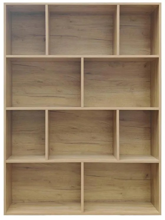 Βιβλιοθήκη Evergin mdf σε oak απόχρωση 100x30x135εκ 100x30x135 εκ.