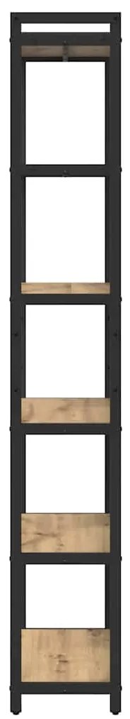 vidaXL Βιβλιοθήκη artisan δρυς 60 x 30 x 188 εκ Επεξεργασμένο ξύλο