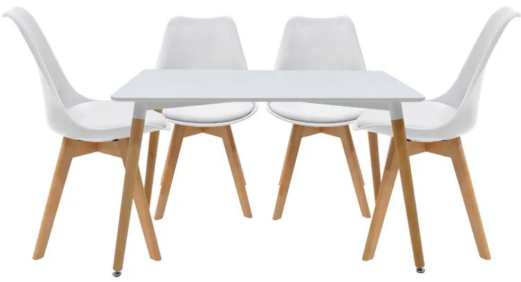 Intrahome Φοιτητικό πακέτο επίπλων τραπεζαρίας Natali-Gaston Intrahome σετ 5 τμχ 120x80x76εκ | SKU: INTRAPA-311111602