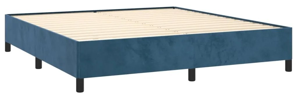 ΚΡΕΒΑΤΙ BOXSPRING ΜΕ ΣΤΡΩΜΑ ΣΚΟΥΡΟ ΜΠΛΕ 180X200 ΕΚ. ΒΕΛΟΥΔΙΝΟ 3132757