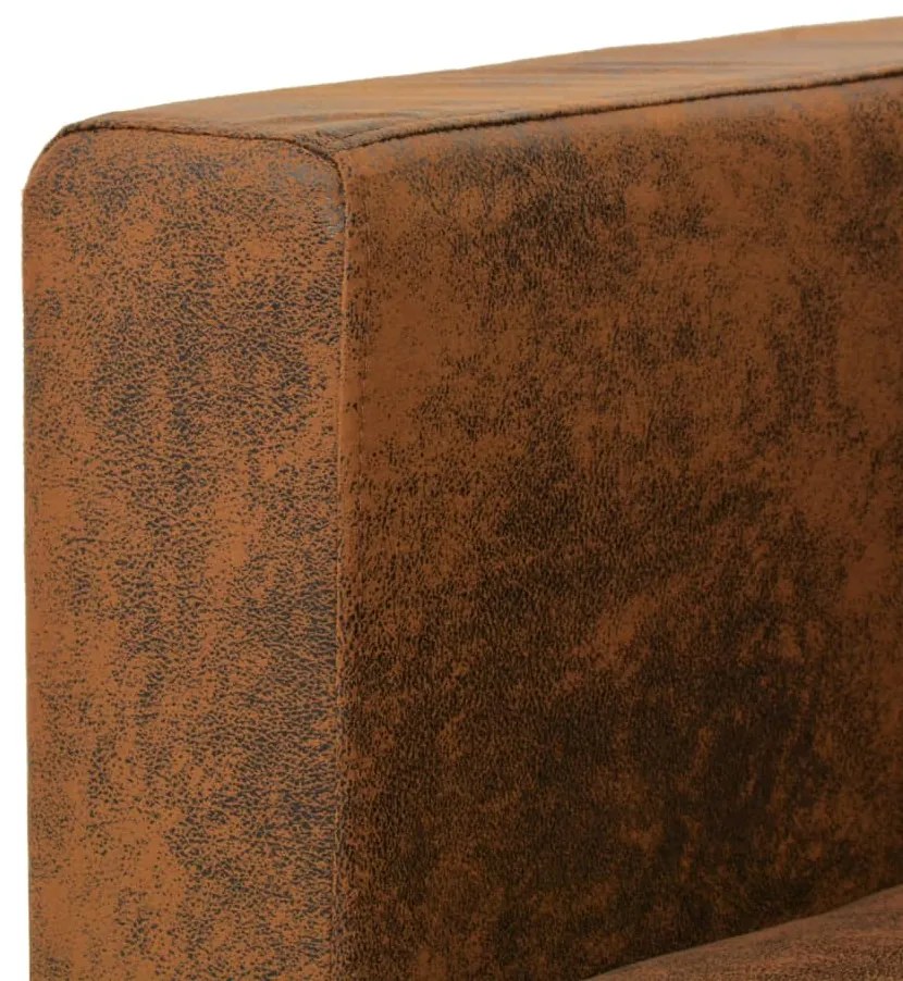 vidaXL Πολυθρόνα Καφέ 82 x 73 x 82 εκ. από Συνθετικό Δέρμα Σουέτ