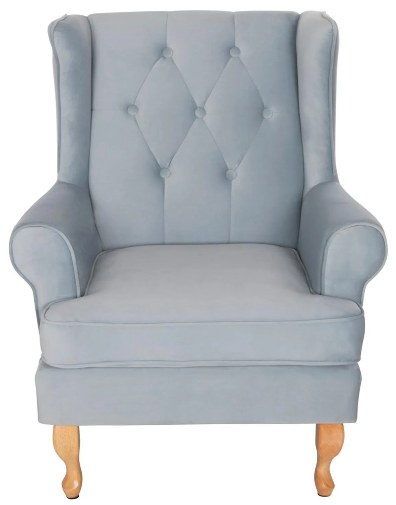 ΠΟΛΥΘΡΟΝΑ ΜΠΕΡΖΕΡΑ BRANDON BABY BLUE ΒΕΛΟΥΔΟ-ΠΟΔΙΑ ΣΕ ΦΥΣΙΚΟ 82,5x80x104Υεκ 82.5x80x104 εκ.