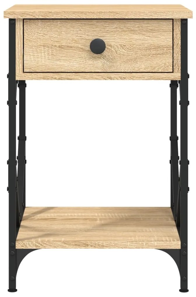 vidaXL Κομοδίνα 2 τεμ. Sonoma Δρυς 40x42x60 εκ. από Επεξεργασμένο Ξύλο