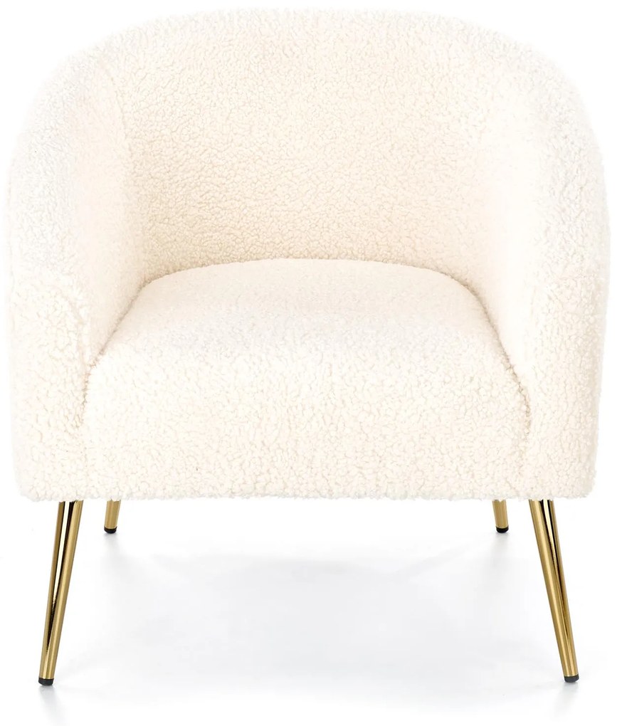 GRIFON leisure armchair cream / gold DIOMMI V-CH-GRIFON-FOT-KREMOWY