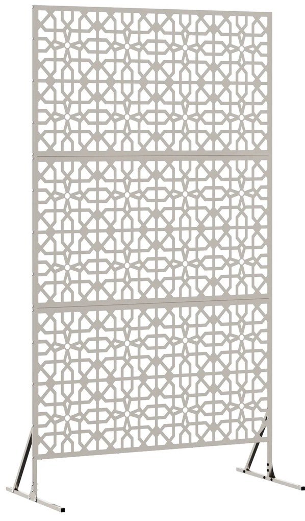 vidaXL Πανέλο Ιδιωτικότητας 100x50x180 cm από Ανοξείδωτο Σίδηρο