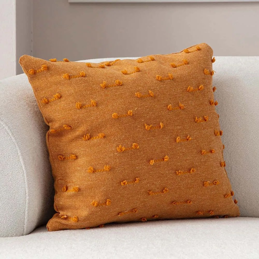 Μαξιλαροθήκη Διακοσμητική Tuffet 881PCR1665 Orange Aberto Design 43X43 Πολυέστερ