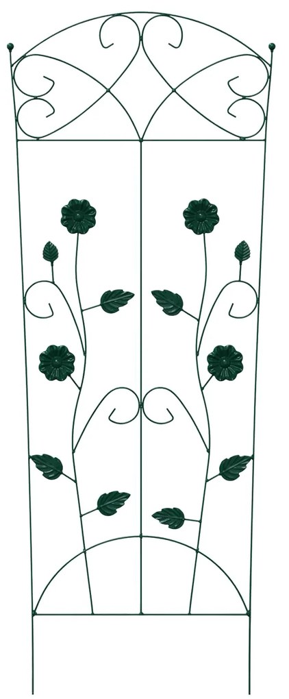 vidaXL Φράχτης Κήπου 3 pcs Πράσινο 112 x 40 εκ Ατσάλι