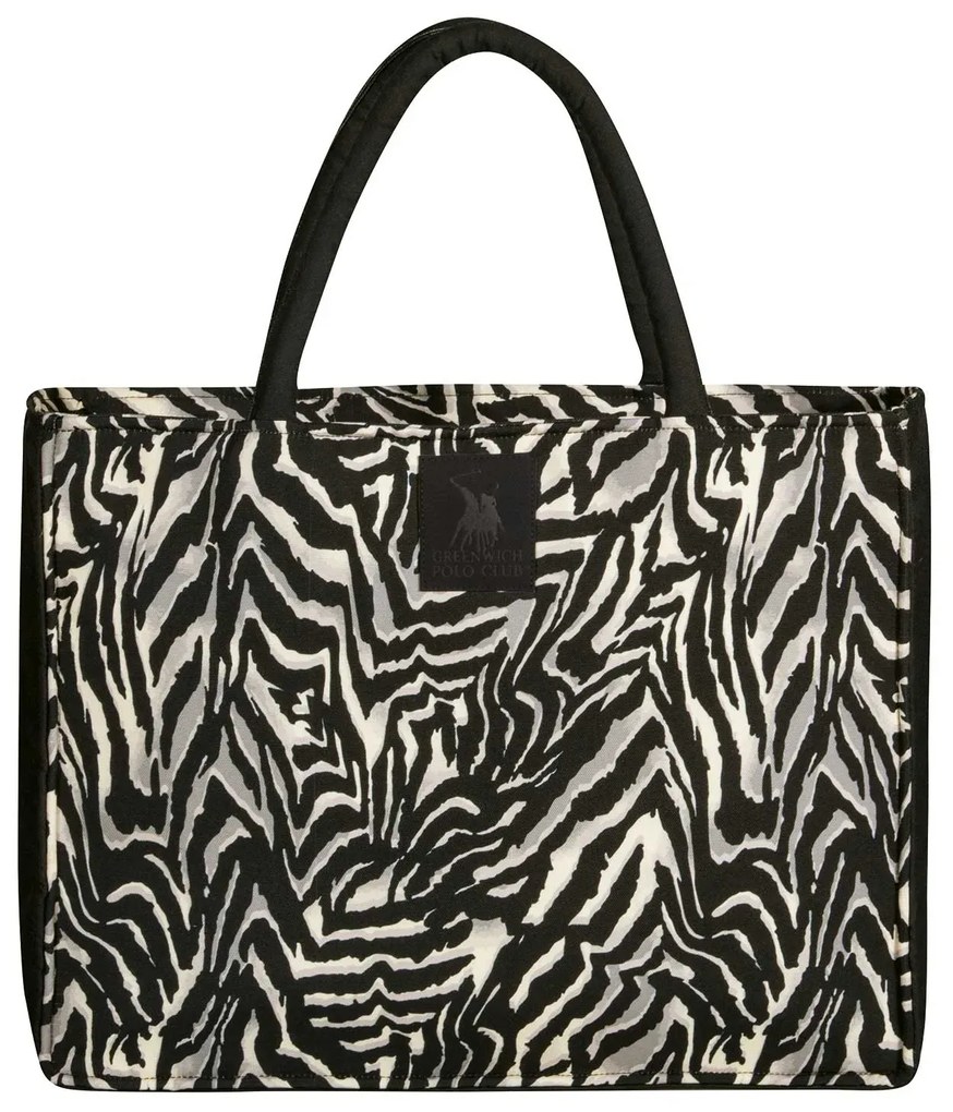 Τσάντα Θαλάσσης Polyester 46x36εκ. Essential 4038 Μαύρη-Taupe Greenwich Polo Club