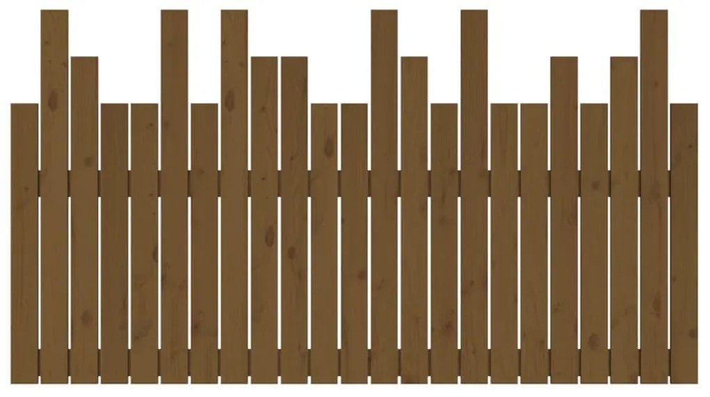 vidaXL Κεφαλάρι Τοίχου Μελί 146,5x3x80 εκ. από Μασίφ Ξύλο Πεύκου