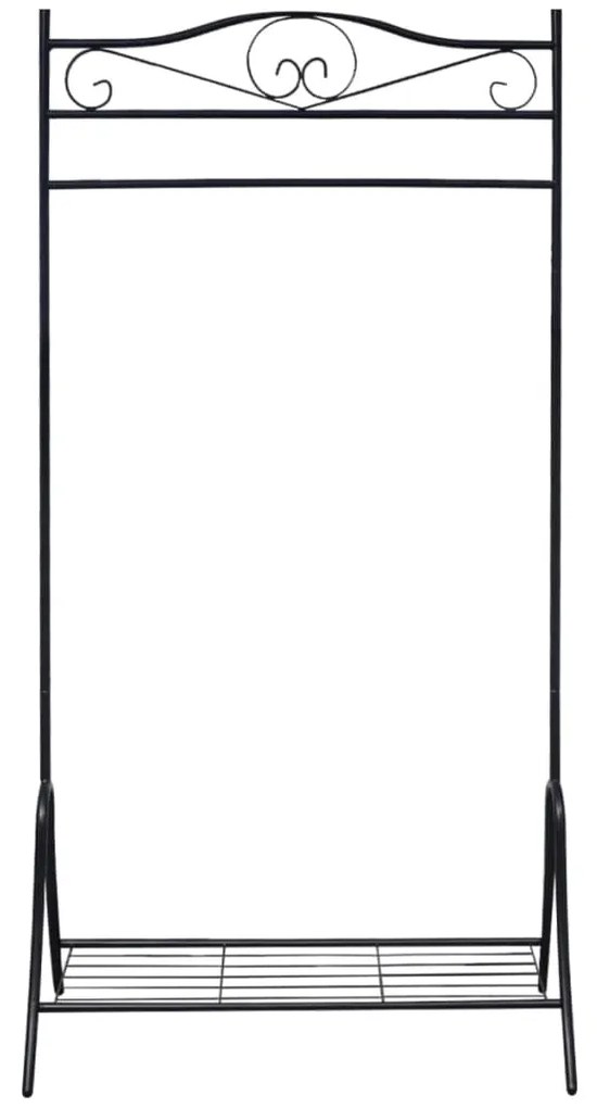 vidaXL Σταντ Ρούχων Μαύρο Ατσάλινο