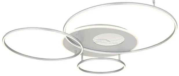 Πλαφονιέρα Φωτιστικό Οροφής LED 70W Ασημί 4599Lm Invertina 48466-70A Globo Lighting-48466-70A-Ασημί 48466-70A