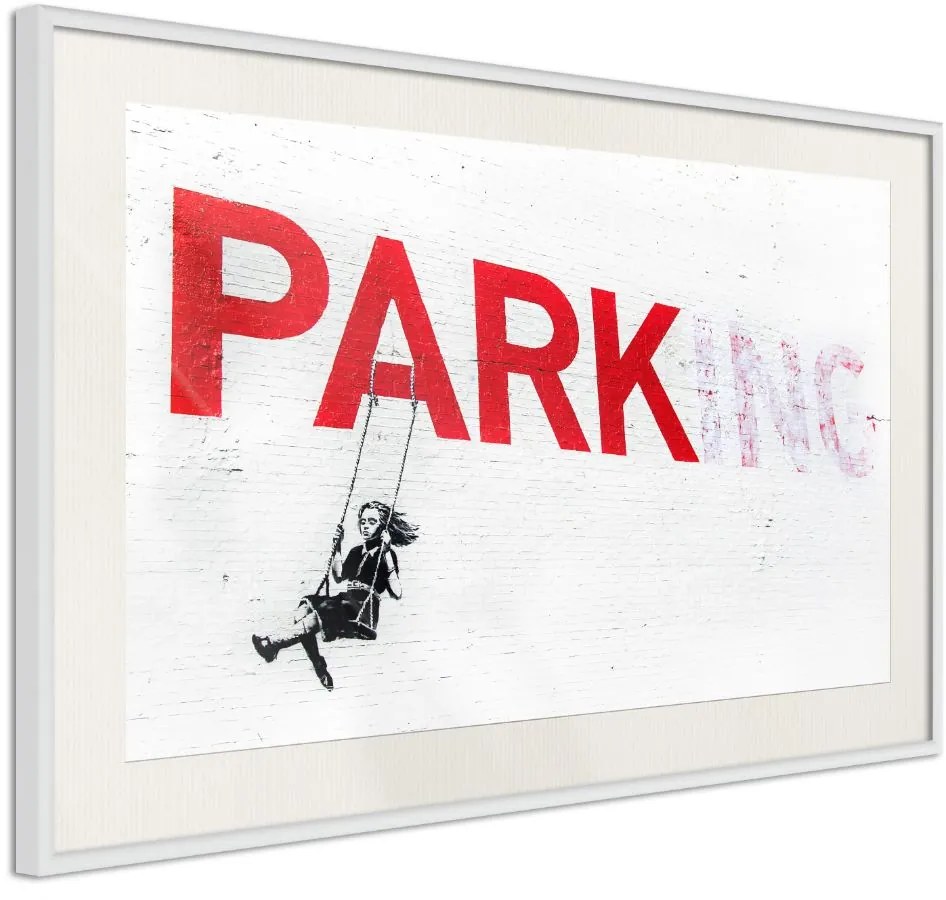 Αφίσα - Banksy: Park(ing) - 30x20 - Χρυσό - Χωρίς πασπαρτού